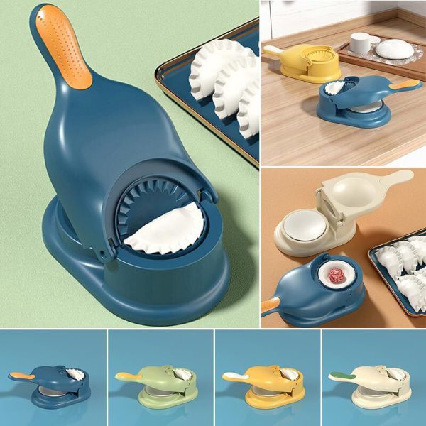 2-in-1 Samosa Maker Dumpling Wrapper Tool Food Baking Pastry Home Kitchen Gadget ( Without Box) Random Color
